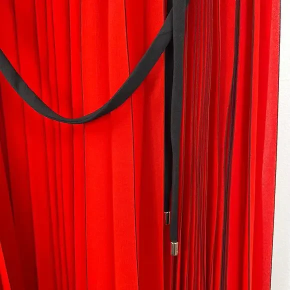 Ted Baker London Women Maleeta High/Low Red Dress Sleeveless Formal Flowy Size 4 - Picture 12 of 16